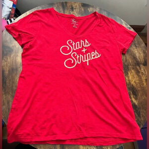 G.H. Bass & Co.  | ladies Stars & Stripes Everyday tee. Size: XL